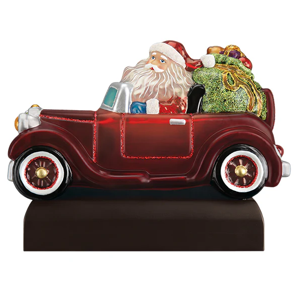 Santa in Antique Car Christmas Light