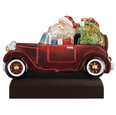 Santa in Antique Car Christmas Light