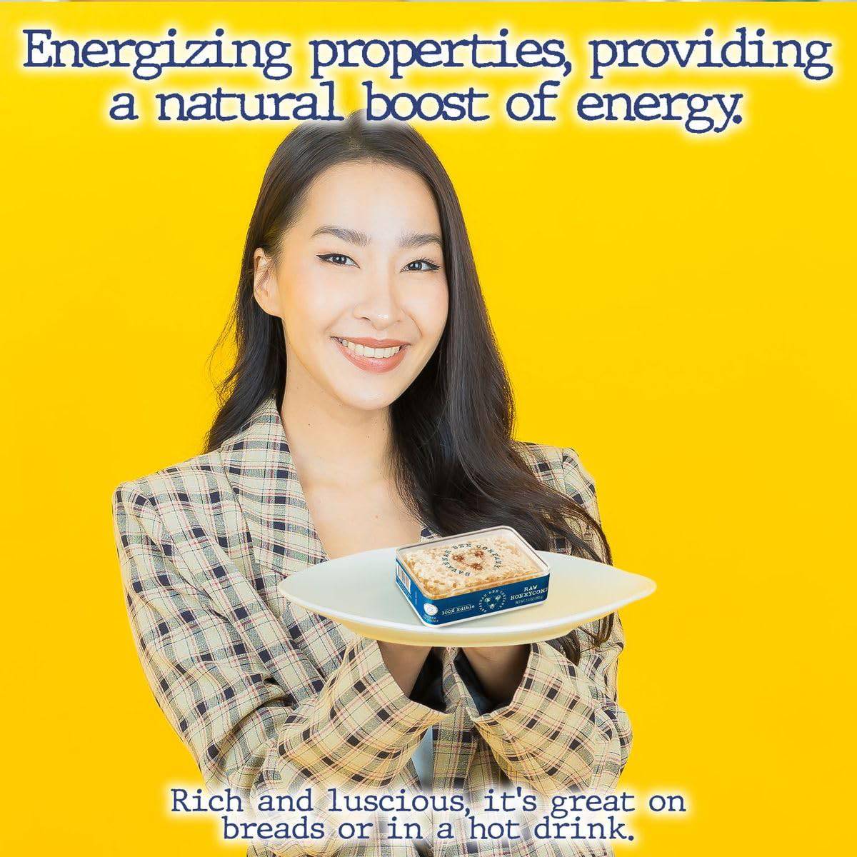 Savannah Bee Company Acacia Honeycomb - All Natural, Pure, Edible and Unfiltered - 5.6 oz