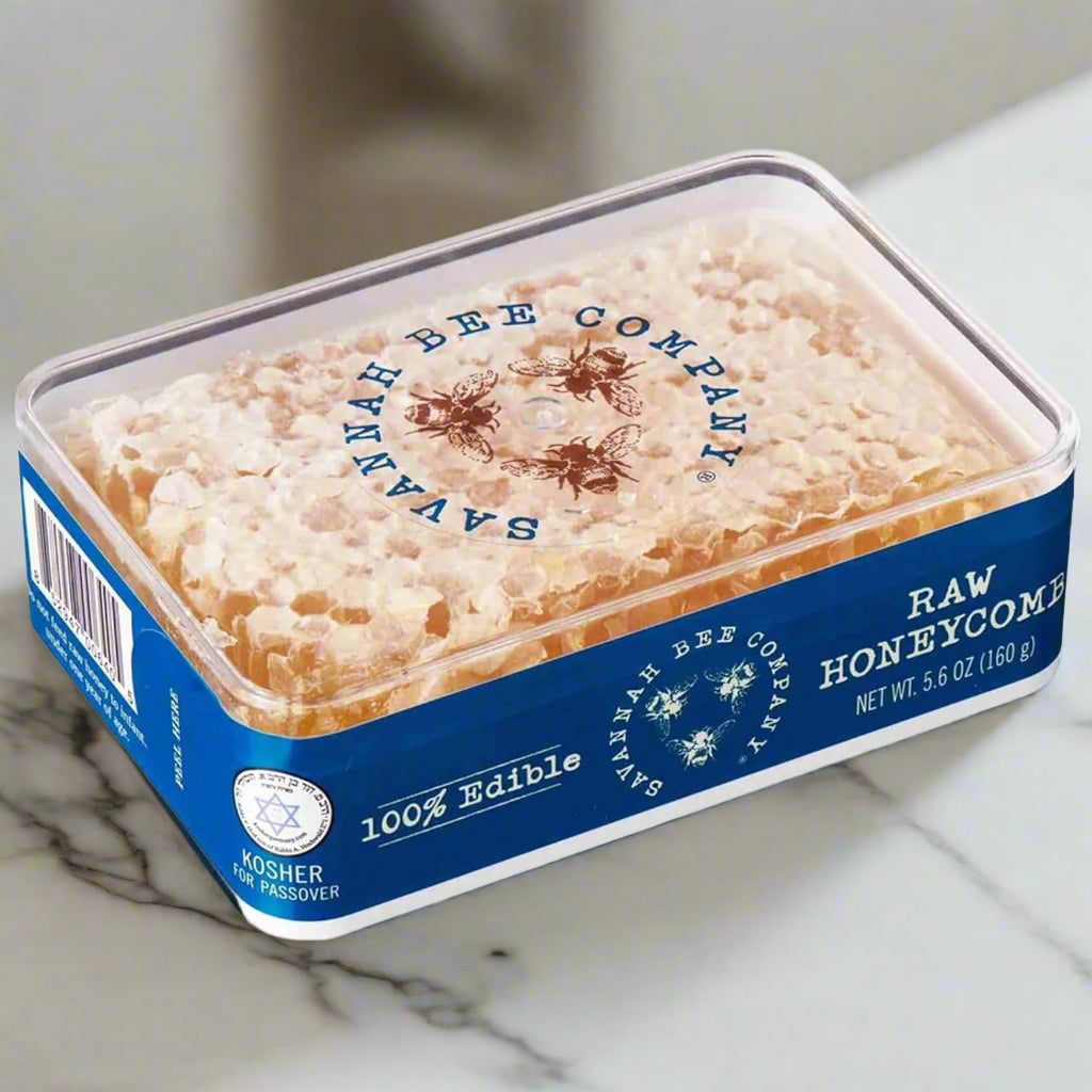 Savannah Bee Company Acacia Honeycomb - All Natural, Pure, Edible and Unfiltered - 5.6 oz
