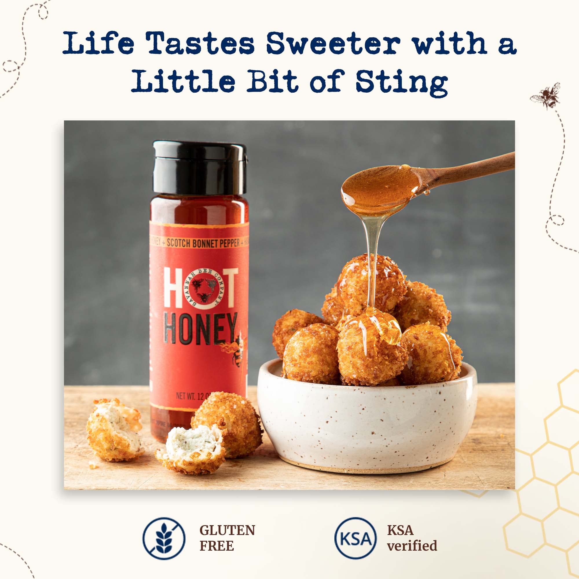 Savannah Bee Company Hot Honey | 12 oz Squeeze Bottle