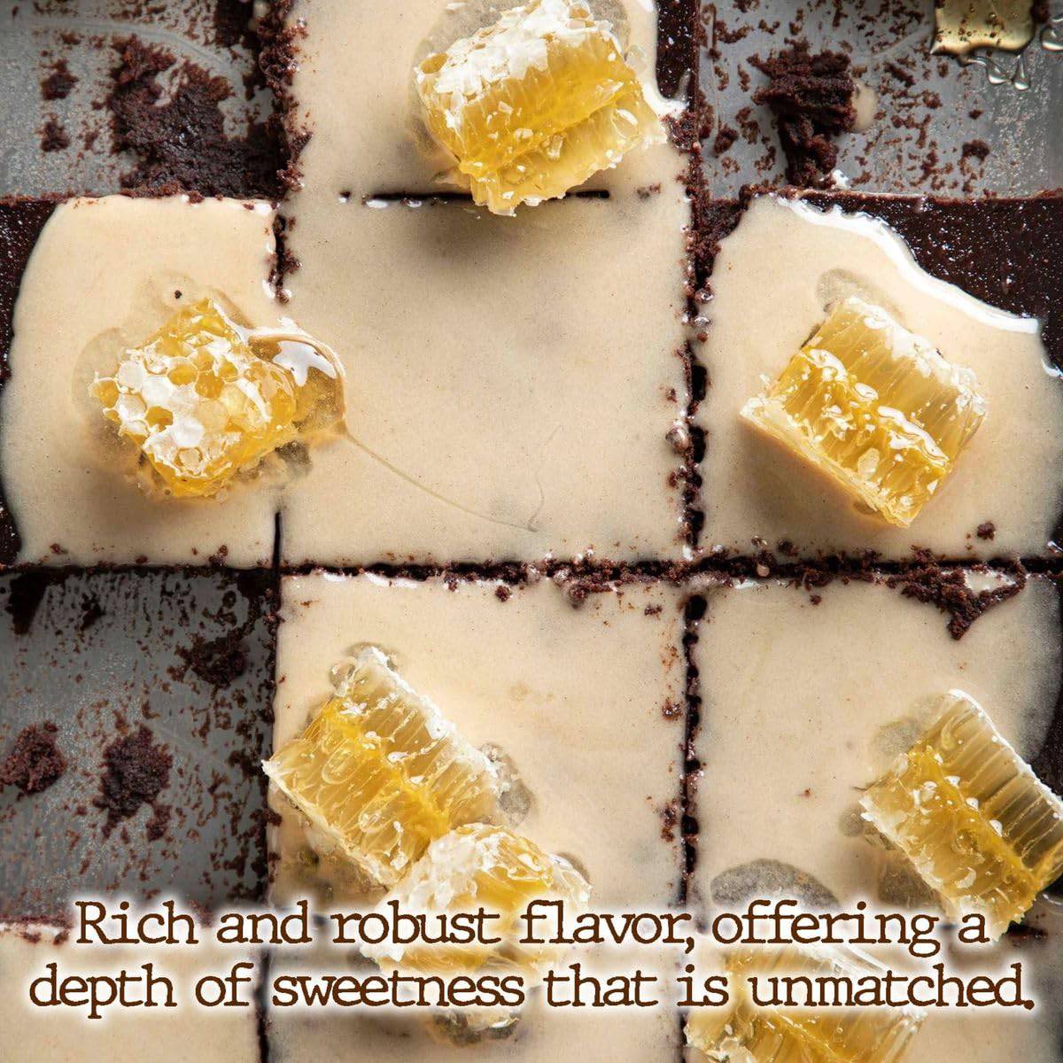 Savannah Bee Company Pure Raw Acacia Honeycomb - All Natural, Edible and Unfiltered - 12.3 oz