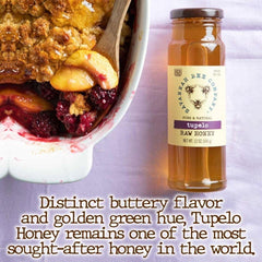 Savannah Bee Company Tupelo Raw Honey | Pure, Natural | 12 oz Jar