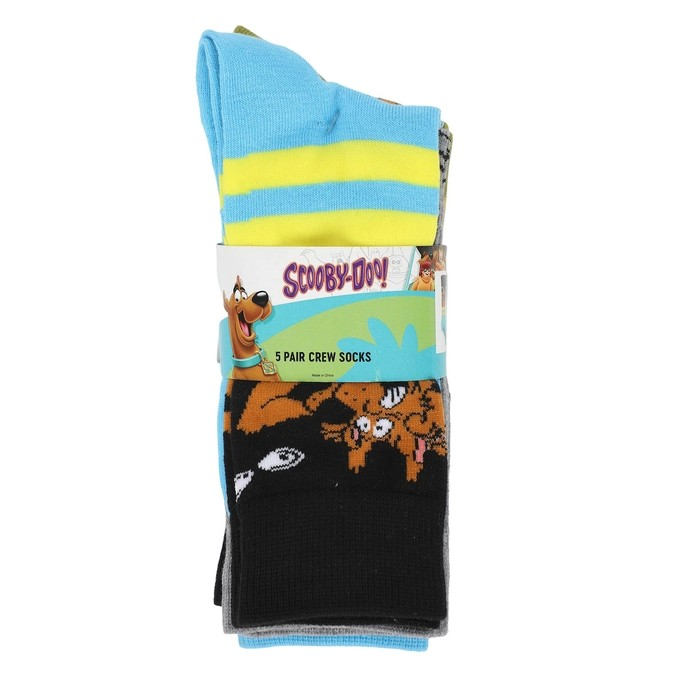 Scooby Doo & Gang 5 Pair Men's Crew Socks