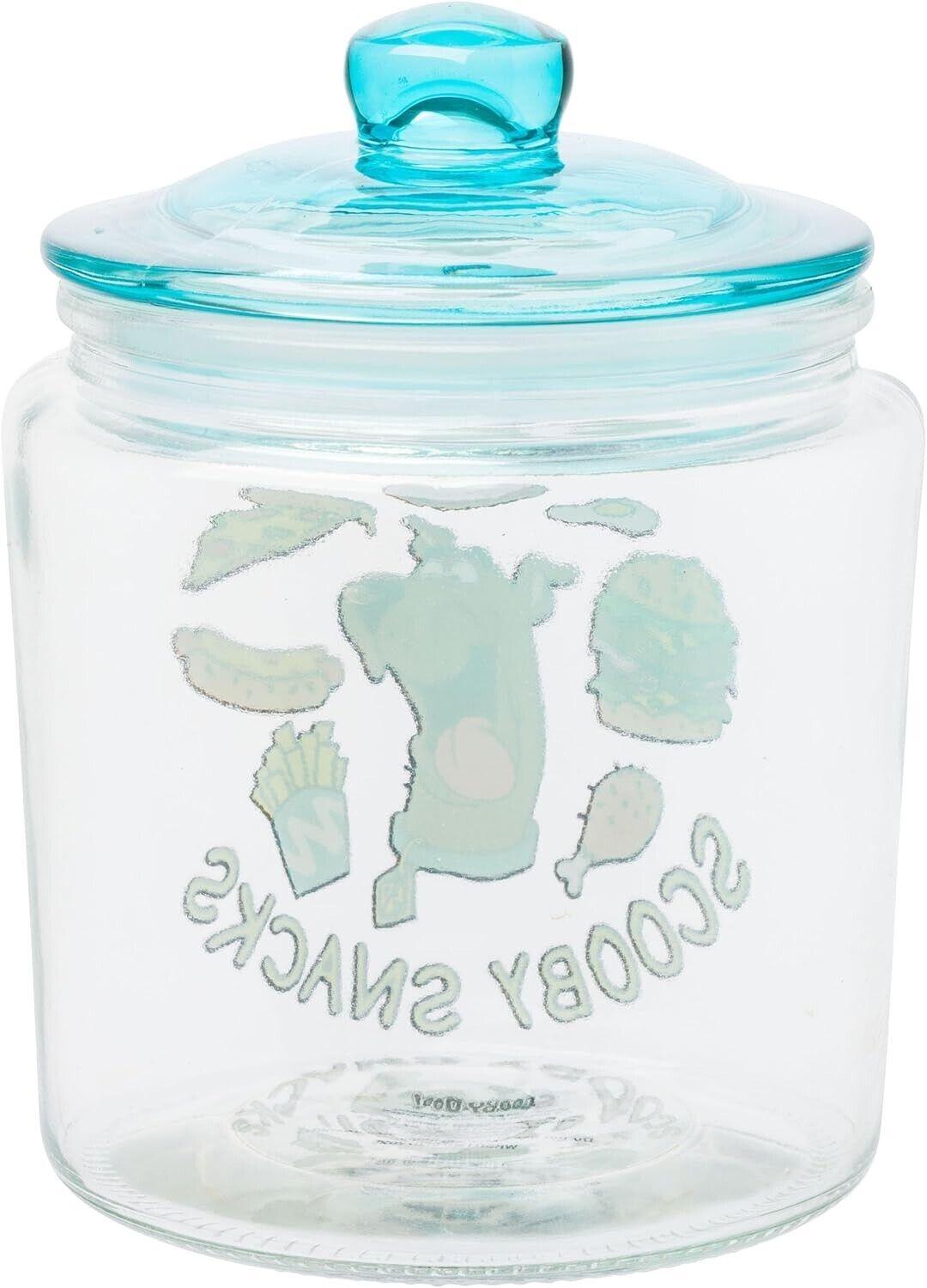 Scooby Doo Scooby Snacks Glass Cookie Snack Candy Jar with Lid 6"