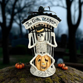 Skeleton Gate Keeper Tealight Candle House