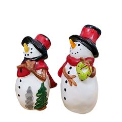 Snowman Salt and Pepper Shaker Set