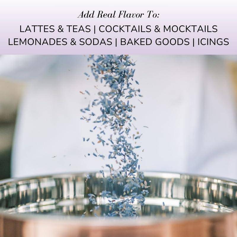 Sonoma Syrup Co Lavender Infused Simple Syrup, 12.7 Fl Oz for Coffee, Cocktails, and Cooking