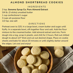 Sonoma Syrup Co Pure Almond Extract, 8 Fl Oz for Baking