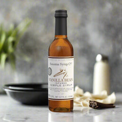 Sonoma Syrup Co Vanilla Bean Simple Syrup, 12.7 fl oz for Coffee, Cocktails, and Cooking