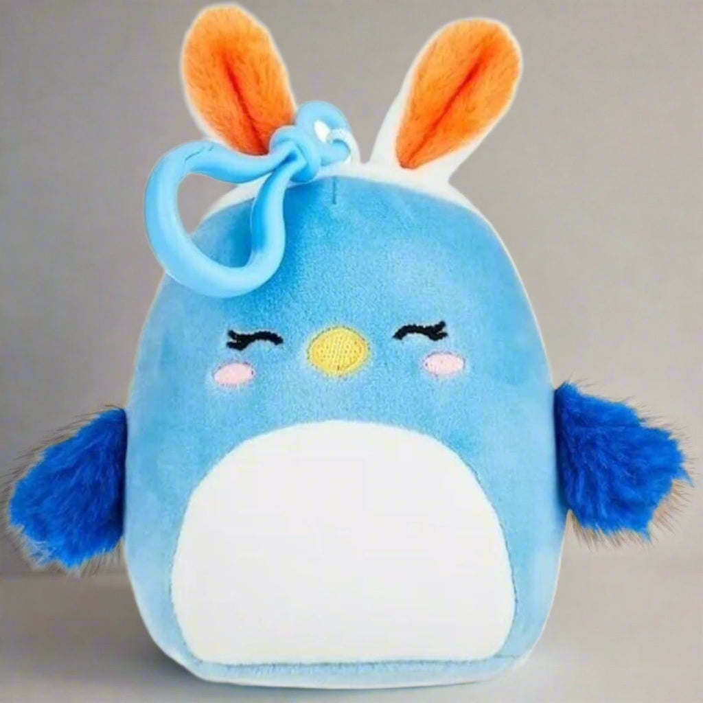 Squishmallows Bebe the Bluebird Easter Bag Clip Plush