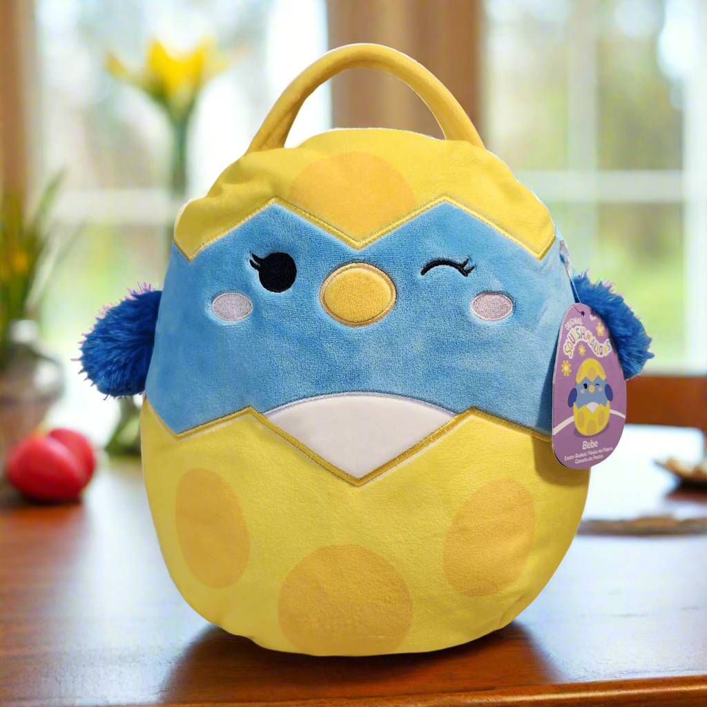 Squishmallows Bebe the Bluebird Easter Basket Plush Treat Pail