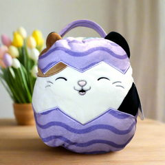 Squishmallows Cam the Cat 12 Inch Soft Huggable Plush Easter Basket