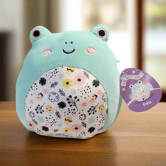 Squishmallows Fritz the Frog 8 in With Easter Floral Belly