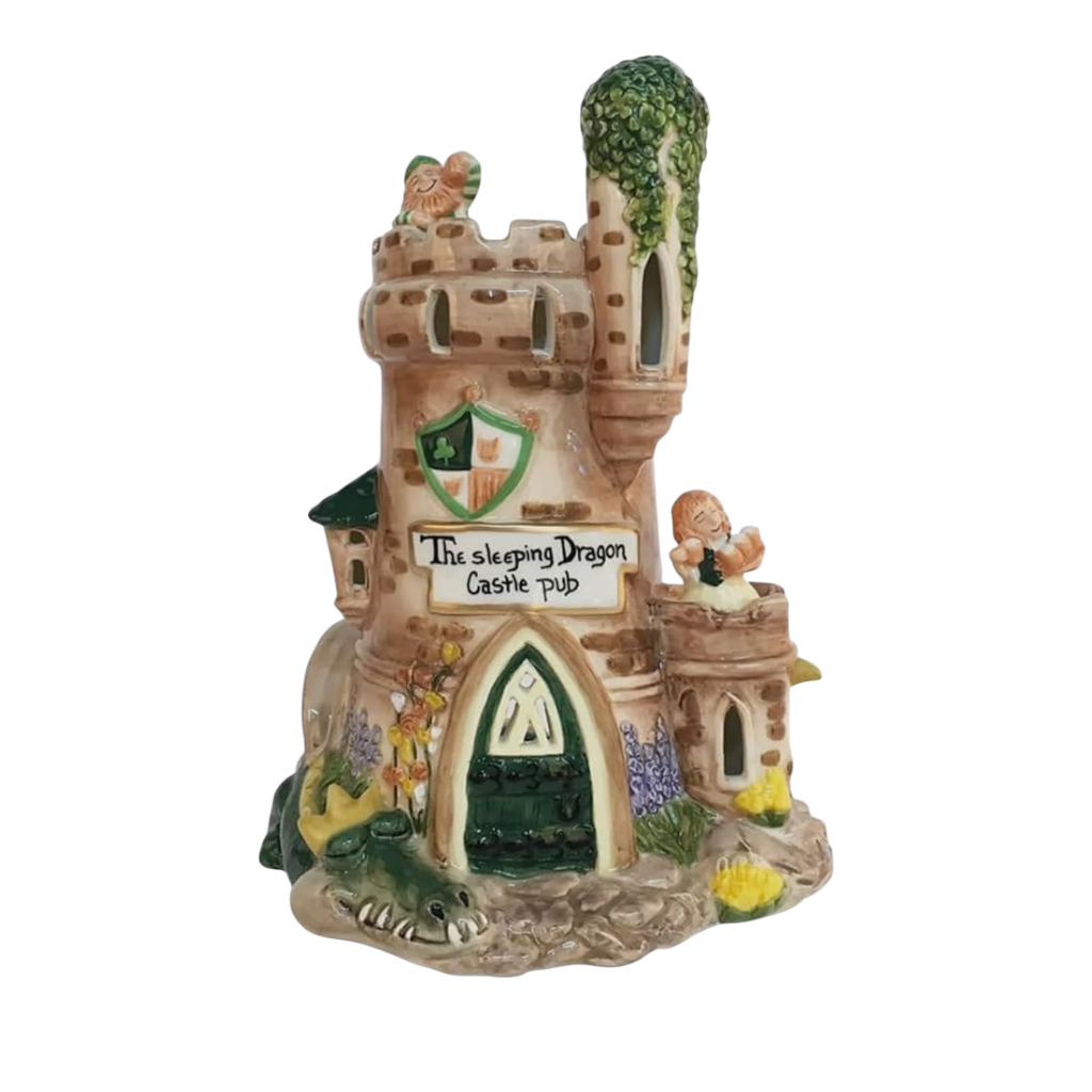 St. Patrick's Day Candle House | Sleeping Dragon Castle Pub