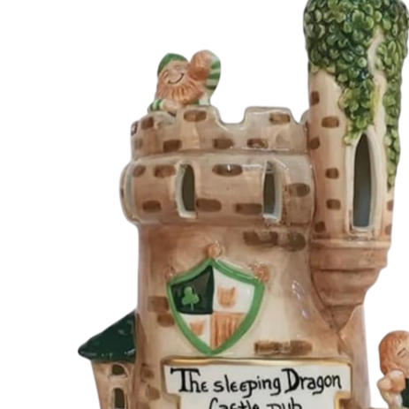St. Patrick's Day Candle House | Sleeping Dragon Castle Pub