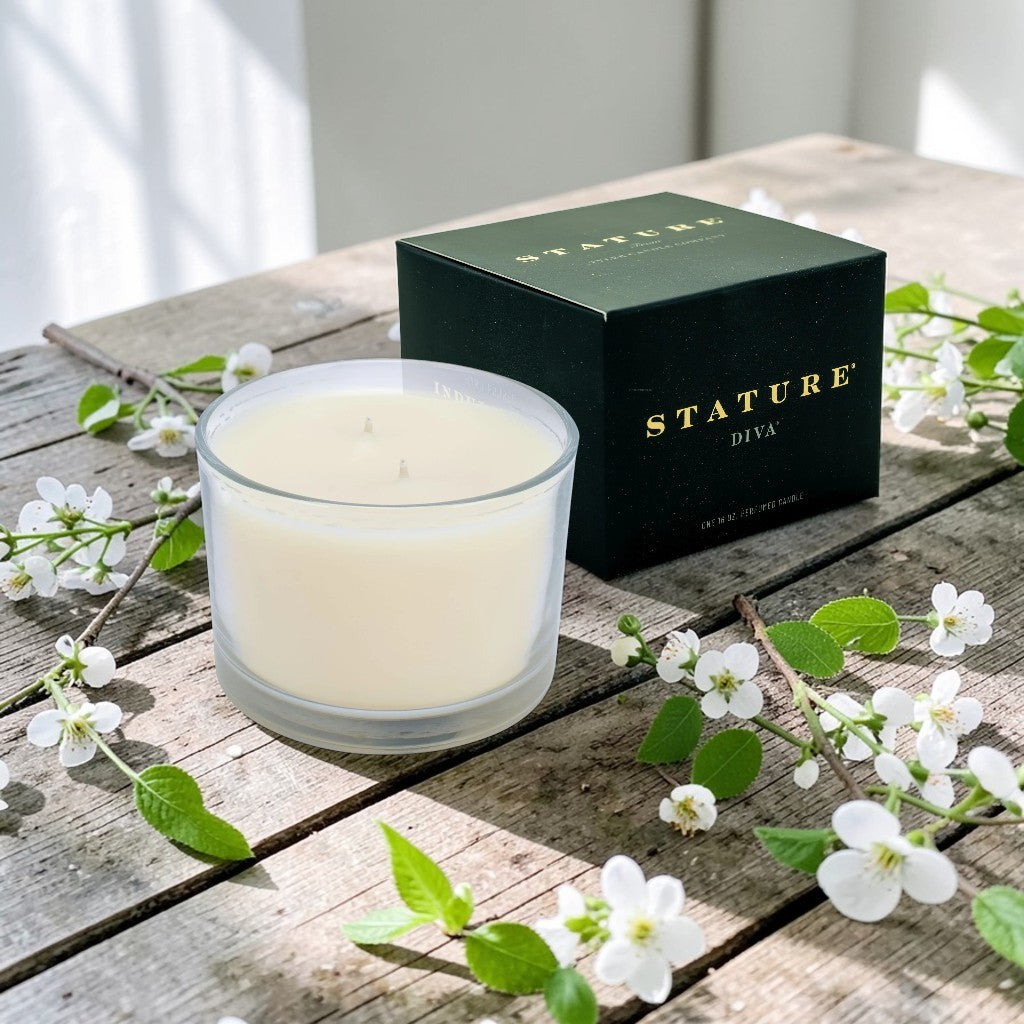 Stature Black Box Candle 16 oz | Diva