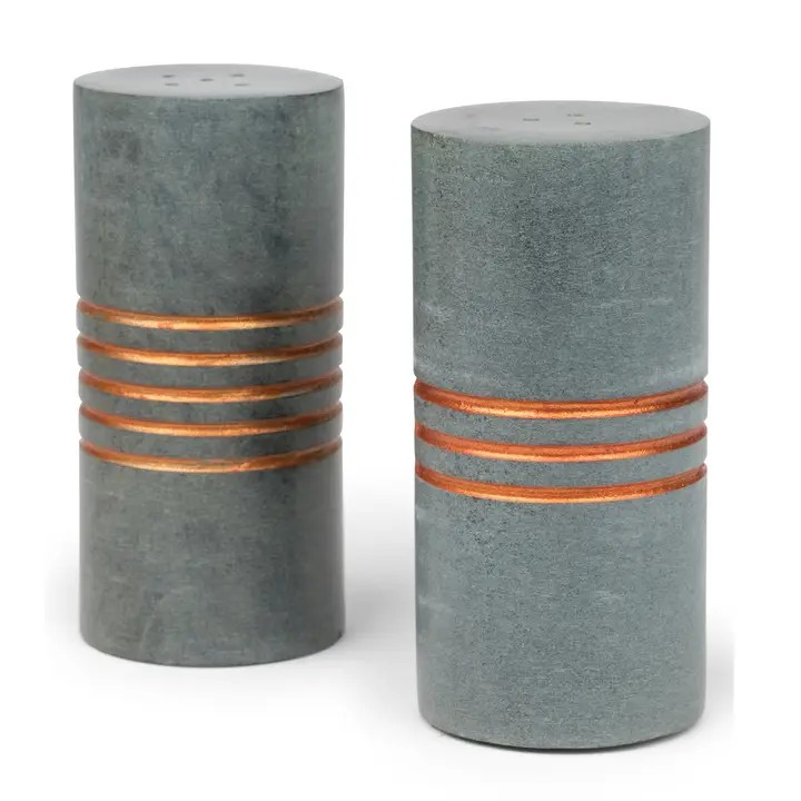 Stone Pillar Salt & Pepper Shaker Set