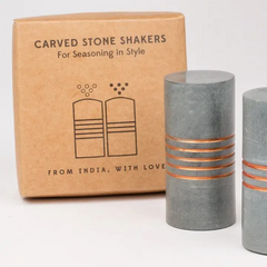 Stone Pillar Salt & Pepper Shaker Set