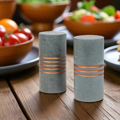 Stone Pillar Salt & Pepper Shaker Set