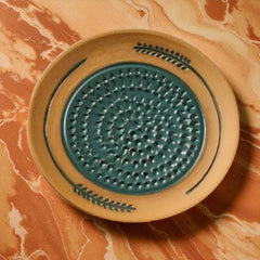 Stoneware Garlic Grate Plate