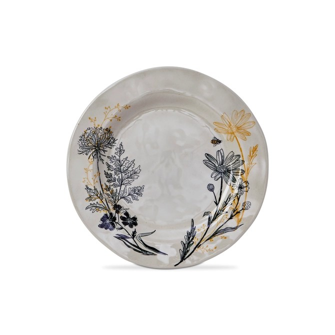 Summer Salad Plate | 9" Bamboo Melamine Set of 4
