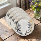 Summer Salad Plate | 9" Bamboo Melamine Set of 4