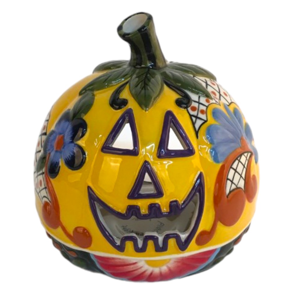 Talavara Pumpkin Tealight Candle House