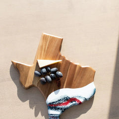 Texax Charcuterie Board | Wood Resin Cheese Board