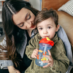 The First Years Cars Flip Top Straw Cup 10 oz