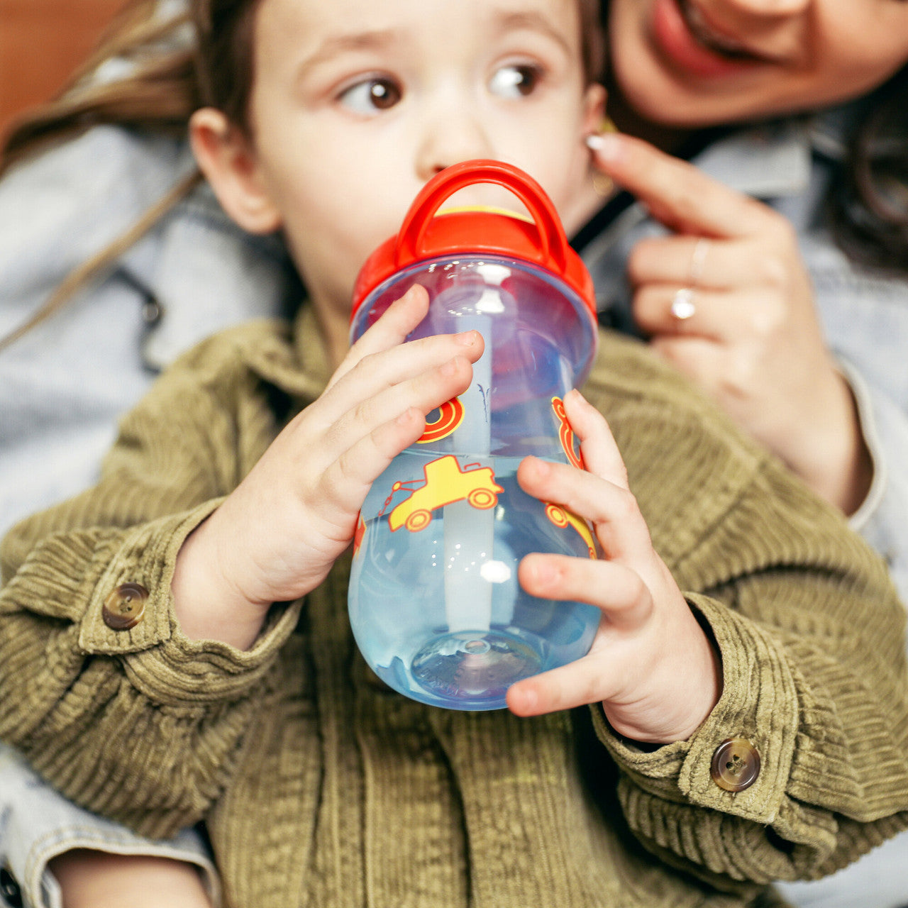 The First Years Cars Flip Top Straw Cup 10 oz