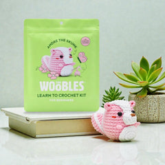 The Woobles Beginner Crochet Kit | Andre the Skunk