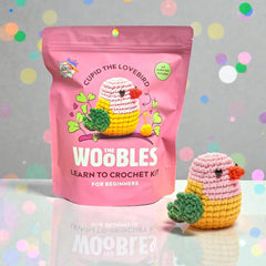 The Woobles Beginner Crochet Kit | Cupid the Lovebird