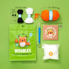 The Woobles Beginner Crochet Kit | Felix the Fox