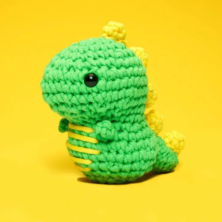 The Woobles Beginner Crochet Kit | Fred the Dinosaur