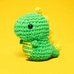The Woobles Beginner Crochet Kit | Fred the Dinosaur