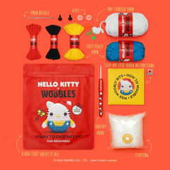 The Woobles Beginner Crochet Kit | Hello Kitty