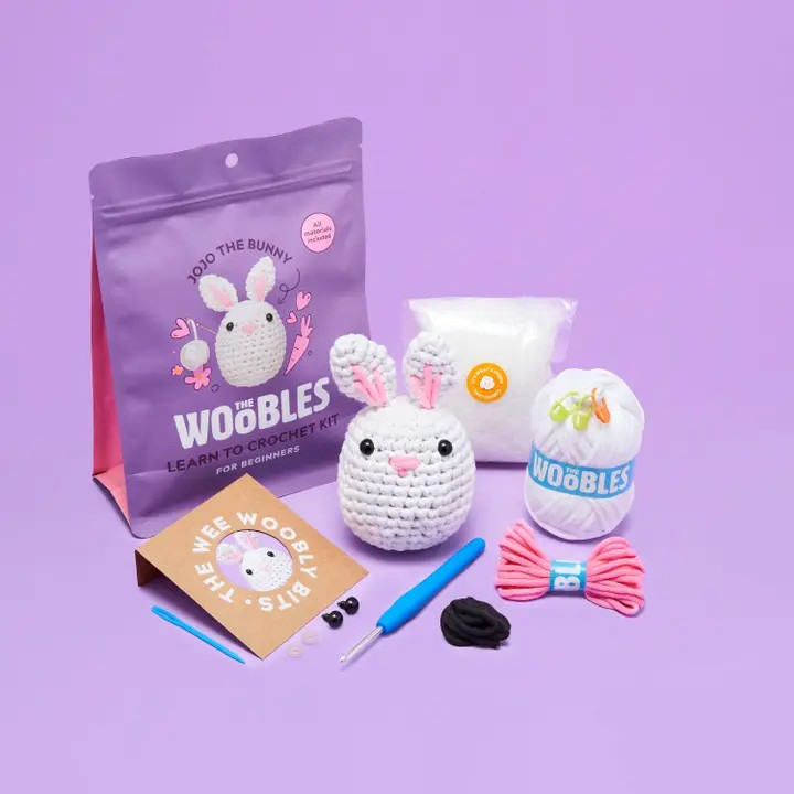 The Woobles Beginner Crochet Kit | Jojo the Bunny