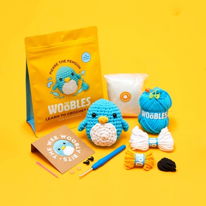 The Woobles Beginner Crochet Kit | Pierre the Penguin