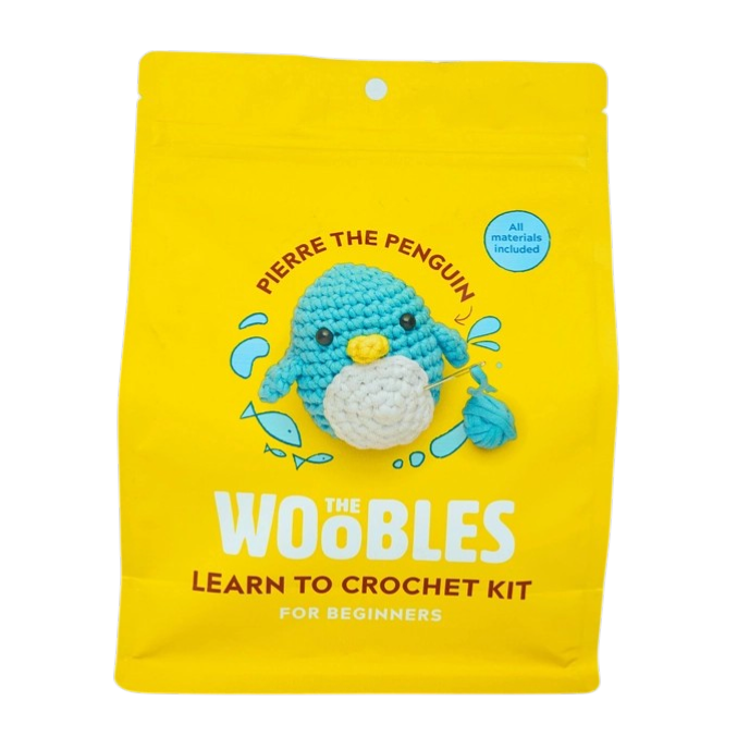 The Woobles Beginner Crochet Kit | Pierre the Penguin