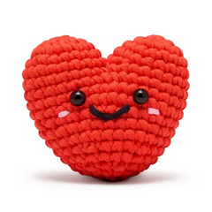 The Woobles Beginner Crochet Kit | Val the Heart