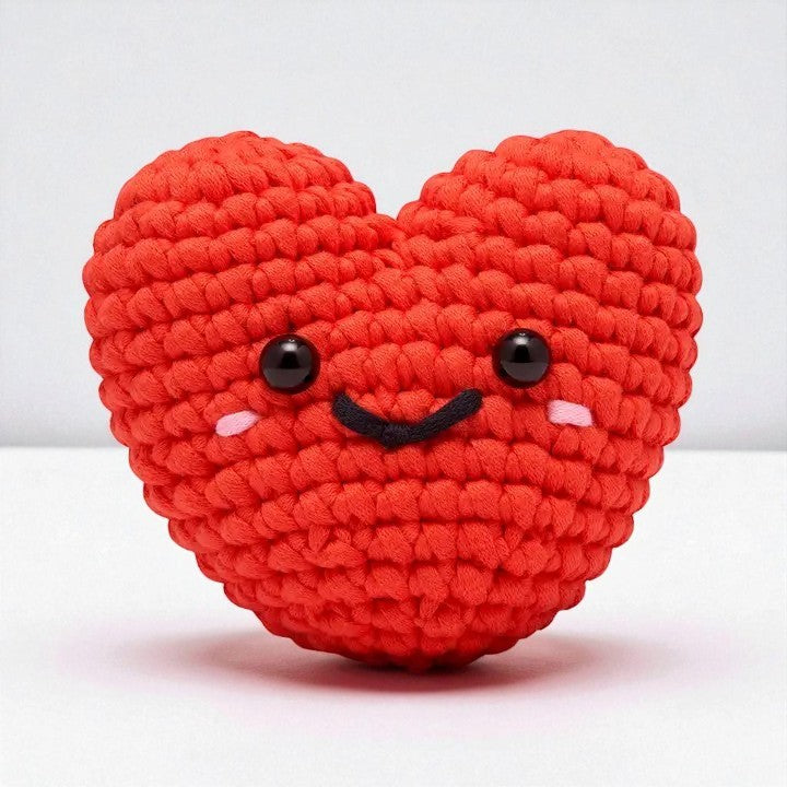 The Woobles Beginner Crochet Kit | Val the Heart