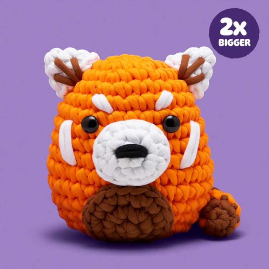The Woobles Extra Squeezy Beginner Crochet Kit | Soli the Red Panda