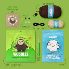 The Woobles Intermediate Crochet Kit | Coco the Ape