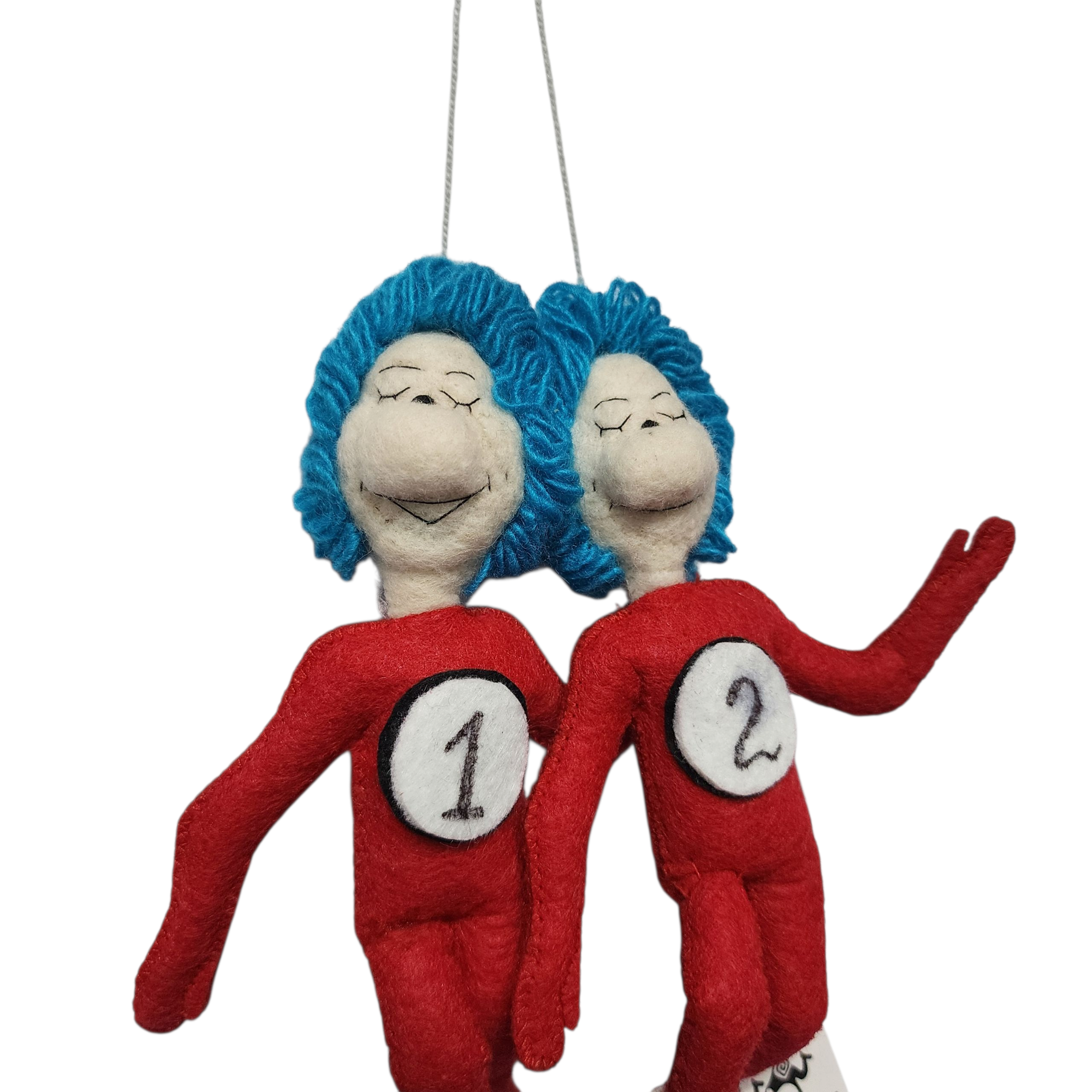 Thing 1 & Thing 2 Ornament | Handcrafted Felt Hanging Decor