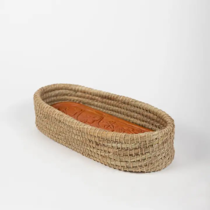 Toasty Long Bread Basket | Terracotta Insert