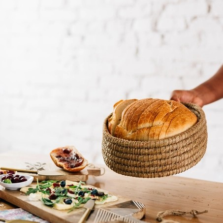 Toasty Round Bread Basket | Terracotta Insert