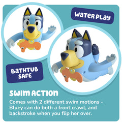 Toomies Swimming Bluey Bath Toy with Seahorse