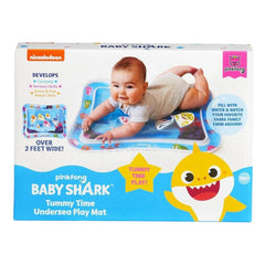 Tummy Time Water Filled Baby Play Mat Pink Fong Baby Shark Undersea Curiosity