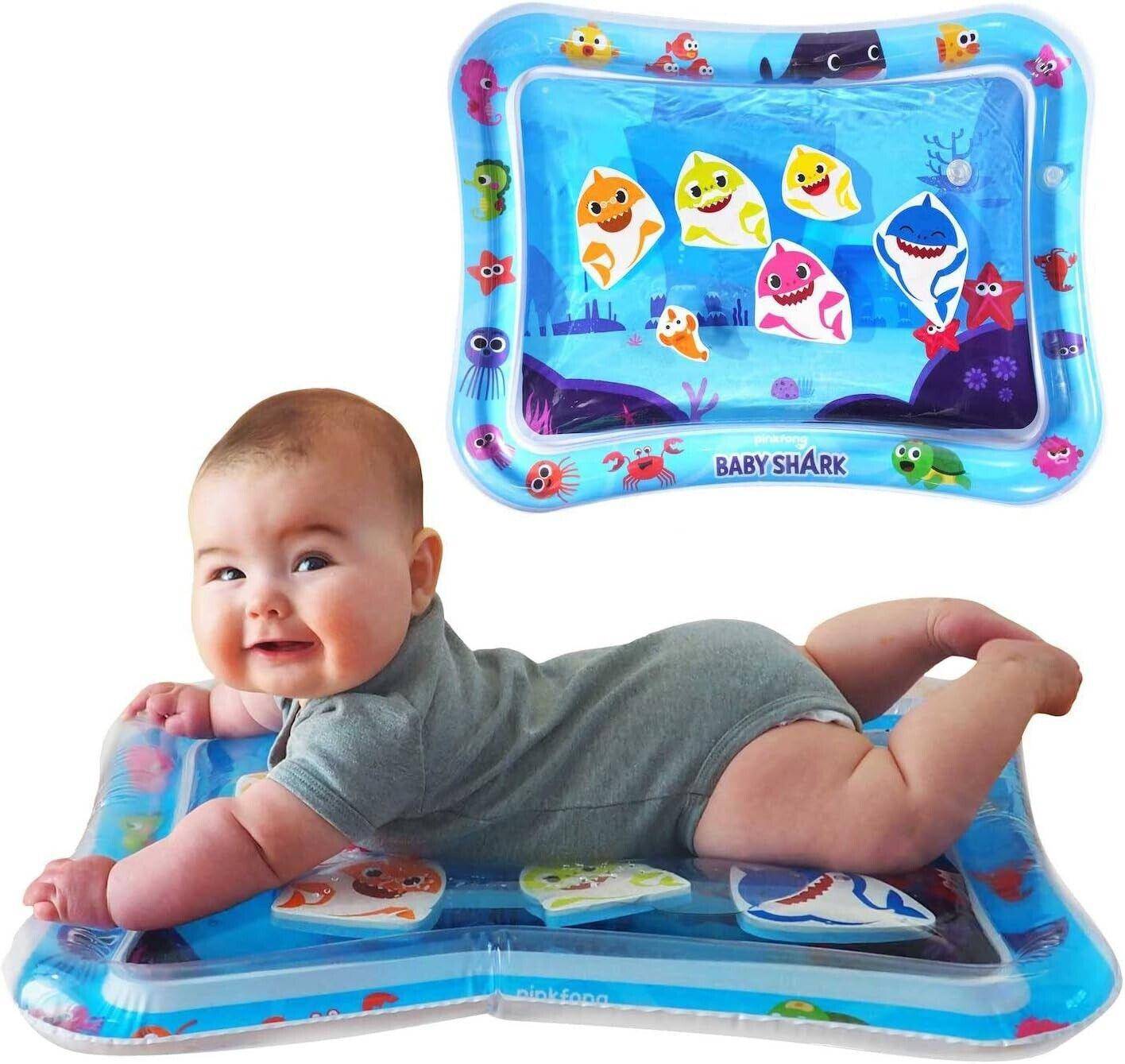 Tummy Time Water Filled Baby Play Mat Pink Fong Baby Shark Undersea Curiosity